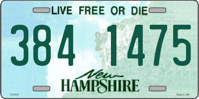 NH license plate 3841475