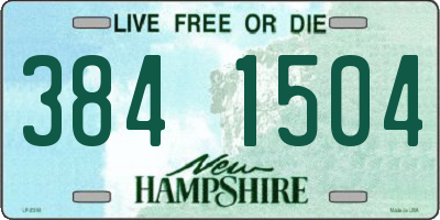 NH license plate 3841504