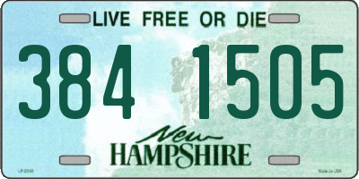 NH license plate 3841505