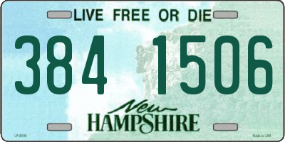 NH license plate 3841506