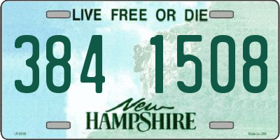 NH license plate 3841508