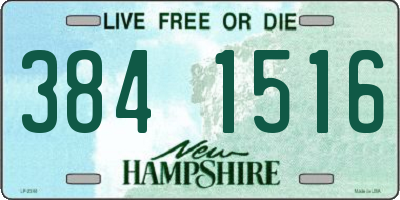 NH license plate 3841516
