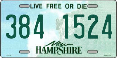 NH license plate 3841524