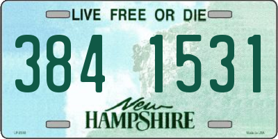 NH license plate 3841531