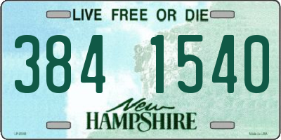 NH license plate 3841540