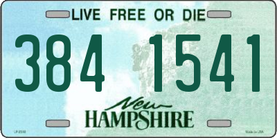 NH license plate 3841541