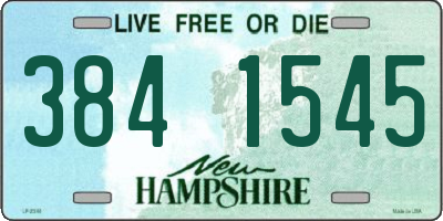 NH license plate 3841545