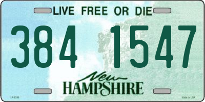 NH license plate 3841547
