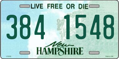 NH license plate 3841548
