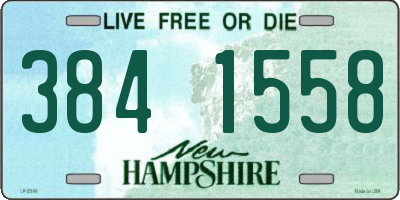 NH license plate 3841558