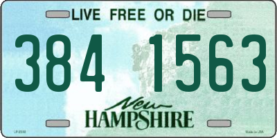 NH license plate 3841563