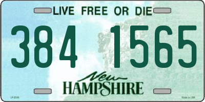 NH license plate 3841565