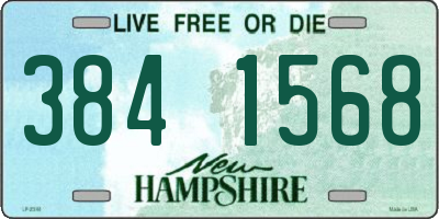NH license plate 3841568
