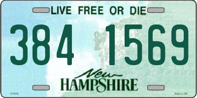NH license plate 3841569