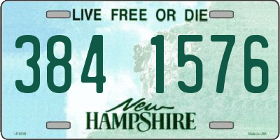 NH license plate 3841576