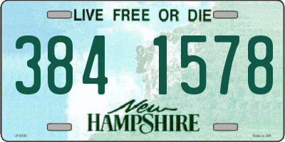 NH license plate 3841578