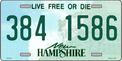 NH license plate 3841586