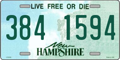 NH license plate 3841594