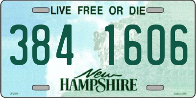 NH license plate 3841606