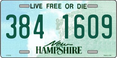 NH license plate 3841609