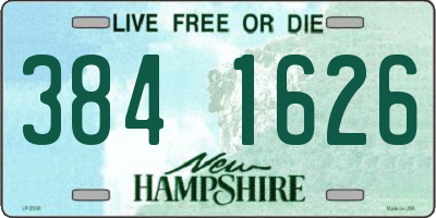 NH license plate 3841626