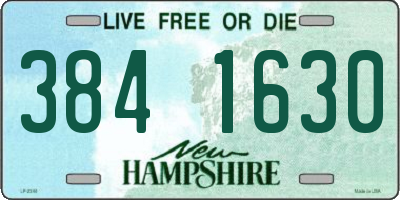 NH license plate 3841630
