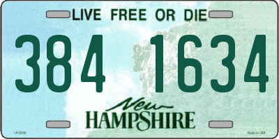 NH license plate 3841634