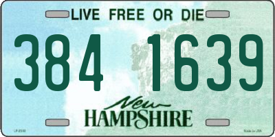 NH license plate 3841639