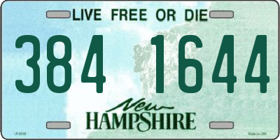 NH license plate 3841644