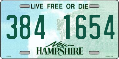 NH license plate 3841654