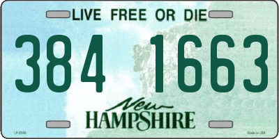 NH license plate 3841663