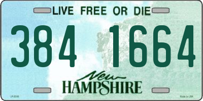 NH license plate 3841664