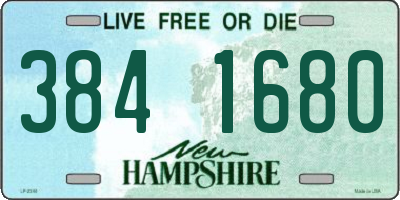 NH license plate 3841680