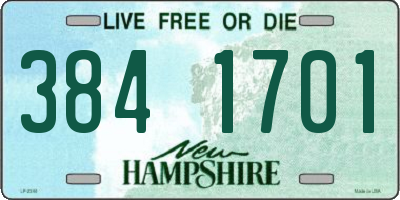 NH license plate 3841701
