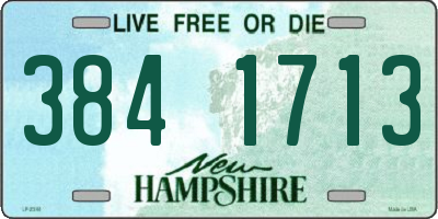 NH license plate 3841713