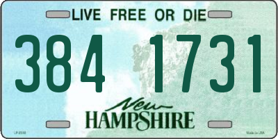 NH license plate 3841731