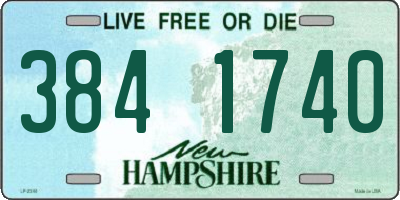NH license plate 3841740