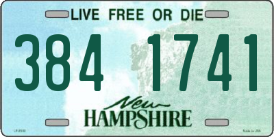 NH license plate 3841741