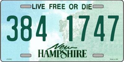 NH license plate 3841747