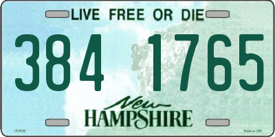 NH license plate 3841765