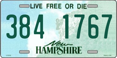 NH license plate 3841767