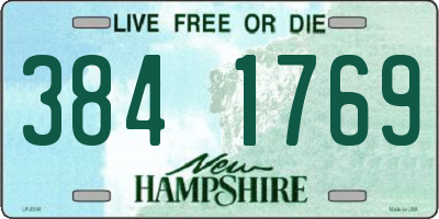 NH license plate 3841769