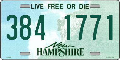 NH license plate 3841771