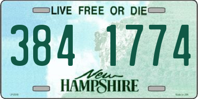 NH license plate 3841774