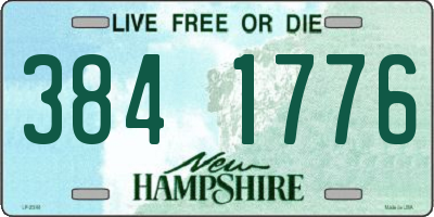 NH license plate 3841776