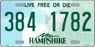 NH license plate 3841782