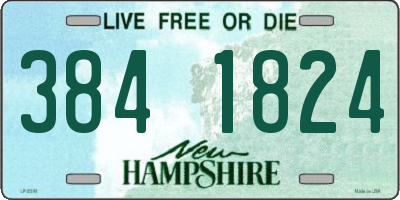 NH license plate 3841824