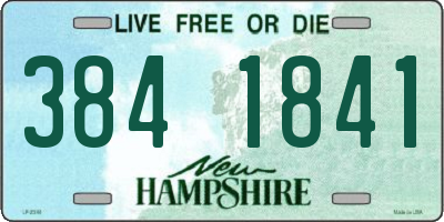 NH license plate 3841841