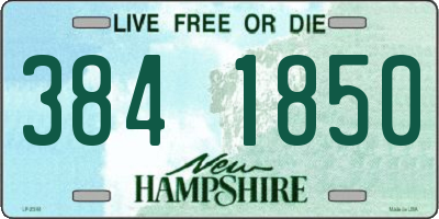 NH license plate 3841850