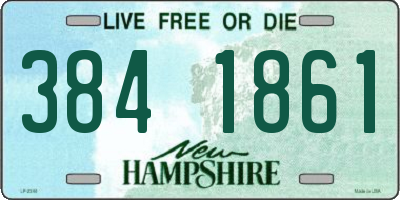 NH license plate 3841861